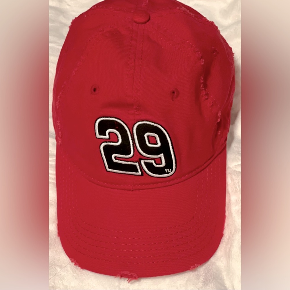 29 Kevin Harvick Goodwrench Adjustable Hat. Distressed. Chase Authentics Brand